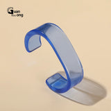 Transparent Open Bracelet Bangle for Women Indian Jewellery Resin Acrylic