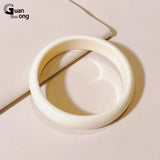 Colorful Thin Resin Punk Bangle Bracelet Charms Round Jewelry Gift