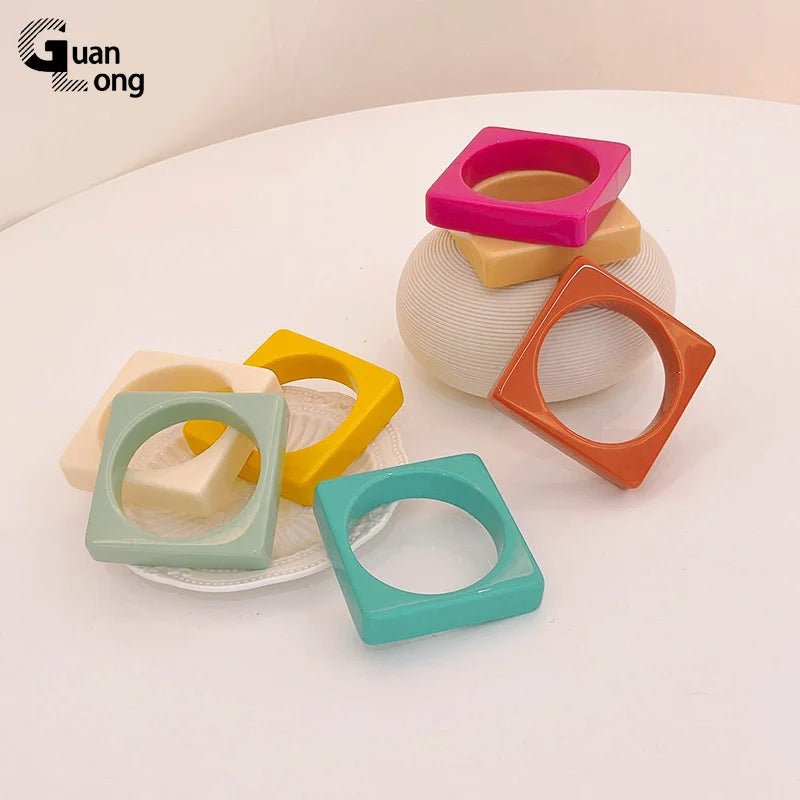 Colorful Punk Geometric Retro Bracelet for Women