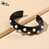 Colorful Cuff Bangles Acrylic Charm Open Bangle for Women
