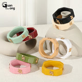 Multicolor Geometric Square Bee Acrylic Bangles for Women