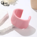 Resin Acrylic Cuff Bangles for Women Wide Bracelets Indian Party Jewelry
