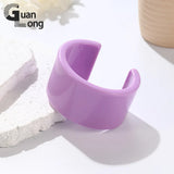 Resin Acrylic Cuff Bangles for Women Wide Bracelets Indian Party Jewelry