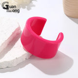 Resin Acrylic Cuff Bangles for Women Wide Bracelets Indian Party Jewelry