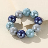 Bohemia Charm Beaded Bracelet Colorful Beads Strand Chain Bangle Elastic Jewelry