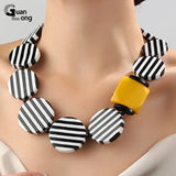 Colorful Bohemian Necklaces for Women Chain Punk Beaded Necklaces