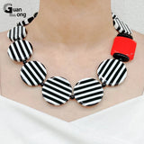 Colorful Bohemian Necklaces for Women Chain Punk Beaded Necklaces