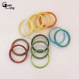 Colorful Thin Bracelets for Girls Resin Acrylic Bangles Trending Party Jewelery