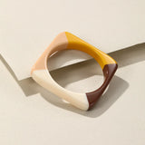 Colorful Geometric Cuff Bangle Bracelets for Women, Vintage Jewelry