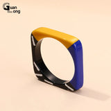Bohemian Resin Wide Bangles for Women - Wedding Jewelry