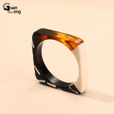 Bohemian Resin Wide Bangles for Women - Wedding Jewelry