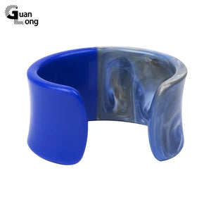 Colorful Open Bangle Resin Acrylic Jewelry