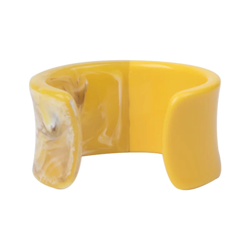Colorful Open Bangle Resin Acrylic Jewelry