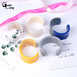 Colorful Open Bangle Resin Acrylic Jewelry