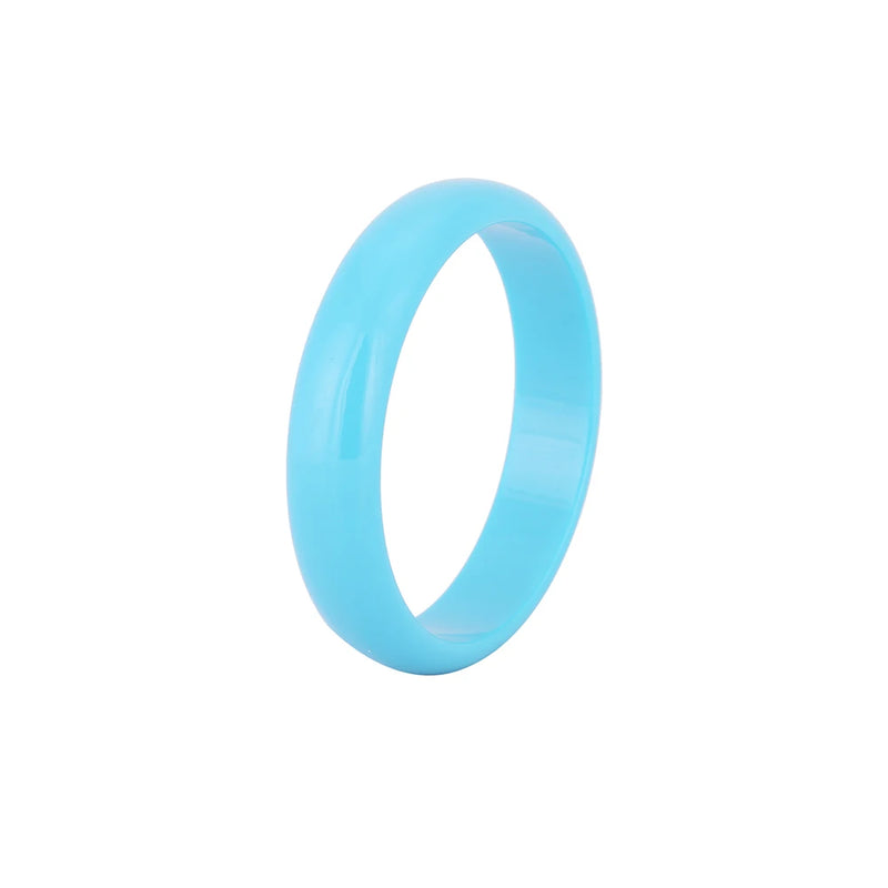 GuanLong Wide Resin Bangle Bracelet for Women