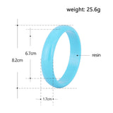 GuanLong Wide Resin Bangle Bracelet for Women