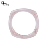 Resin Cuff Bracelet Bangle Geometric Pattern Charms Jewelry