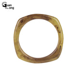 Resin Cuff Bracelet Bangle Geometric Pattern Charms Jewelry