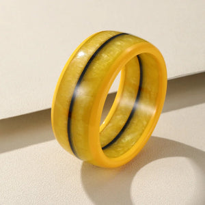 Colorful Acrylic Cuff Bangle Wide Geometric Retro Bracelet Girls Travel Jewelry
