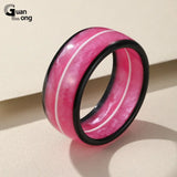 Colorful Acrylic Cuff Bangle Wide Geometric Retro Bracelet Girls Travel Jewelry