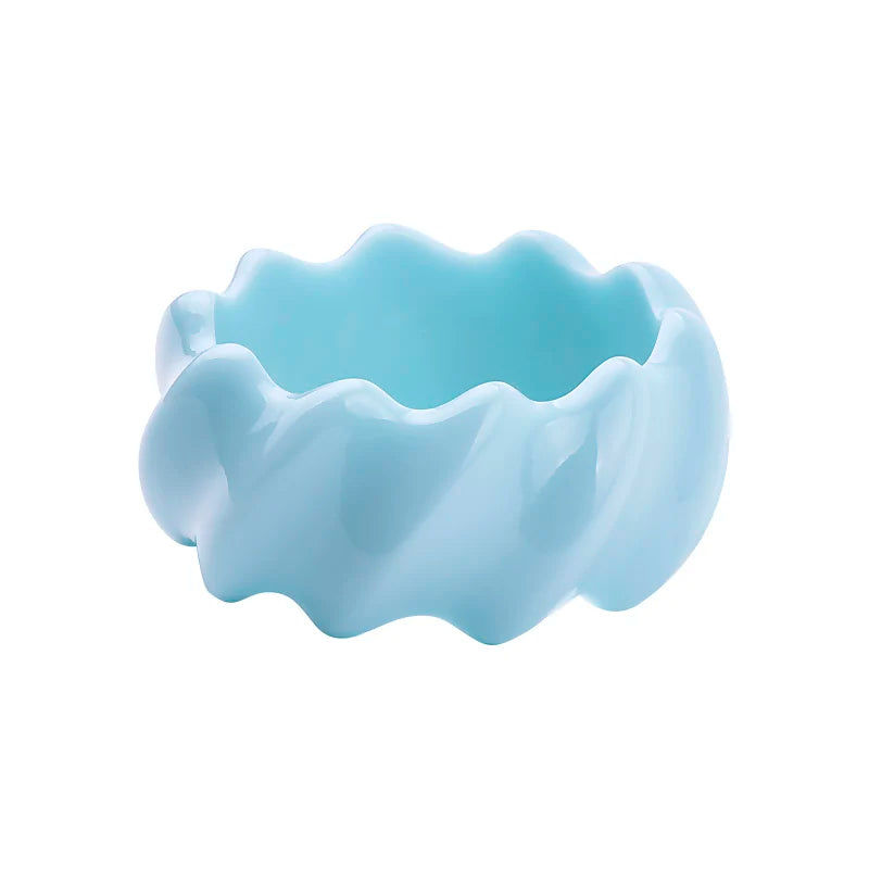Colorful Resin Acrylic Bangle Bracelets for Women Girls