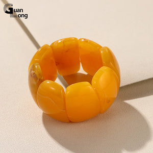 Vintage Geometric Colorful Chain Link Bracelet for Women
