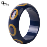 Indian Acrylic Resin Bangles with Charms for Women
