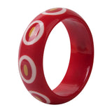 Indian Acrylic Resin Bangles with Charms for Women