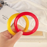 Guanlong Resin Cuff Bracelet Bangle Women Geometric Acrylic Big Charm