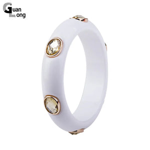 Guanlong Vintage Resin Cuff Bracelet for Women