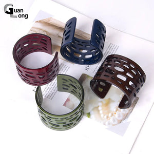 Guanlong Resin Acrylic Bangles with Charms for Women