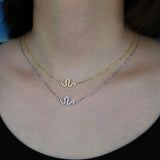 925 Silver CZ Snake Charm Necklace for Women