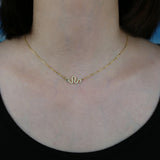 925 Silver CZ Snake Charm Necklace for Women