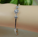 925 Sterling Silver CZ Cubic Bracelet BR31002
