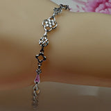 925 Sterling Silver CZ Cubic Bracelet BR1818