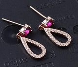 925 Sterling Silver Cubic Earrings, 1.3g, EA31217