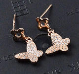 925 Silver CZ Star Earrings, 1.6g