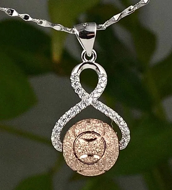 925 Silver CZ Satelite Pendant 25mm PE36500