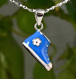 925 Sterling Silver Shoes Pendant 22mm PE1450