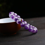 Amethyst Stone Beads Bracelet Fine Jewelry