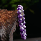 Amethyst Stone Beads Bracelet Fine Jewelry