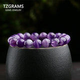Amethyst Stone Beads Bracelet Fine Jewelry