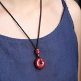 Guardian Jewelry ZHUSHA Necklace Pendant Donuts Lucky