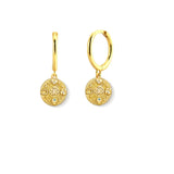 Guardian Stars Flowers God Eye Round Multi-hanging Hoop Earrings