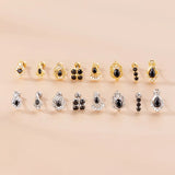 Zircon Ear Bone Stud Stainless Steel