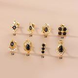 Zircon Ear Bone Stud Stainless Steel