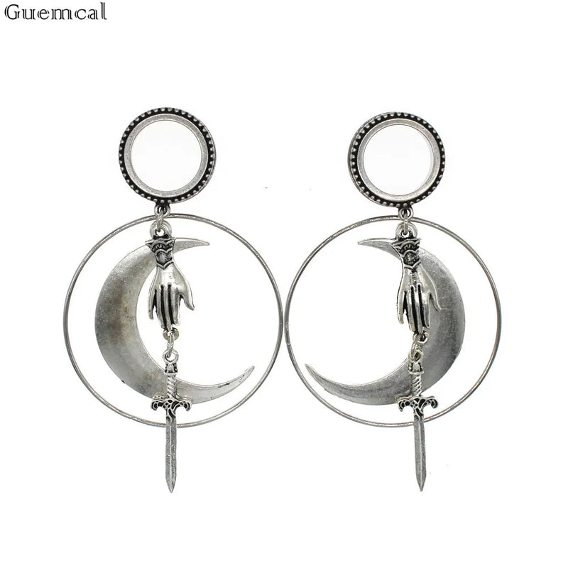 Sheep Stainless Steel Ear Plugs Tunnels Expander Gauges Ear Stretching