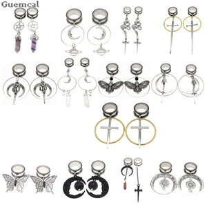 Sheep Stainless Steel Ear Plugs Tunnels Expander Gauges Ear Stretching