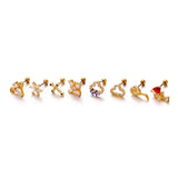 Personality Rod Stainless Steel Ear Stud Cochlear Piercing