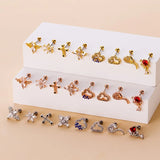 Personality Rod Stainless Steel Ear Stud Cochlear Piercing
